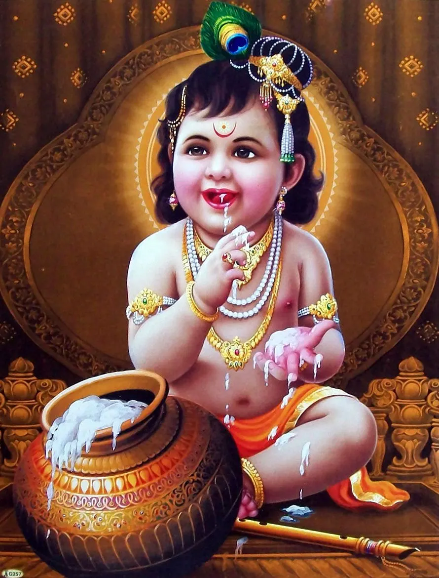 Makhan Chor Krishna Bhagwan Pic Makhan Chor Krishna Bhagwan Pic