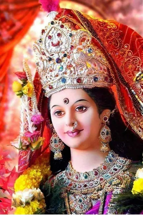 Durga Mata Face Image Durga Mata Face Image