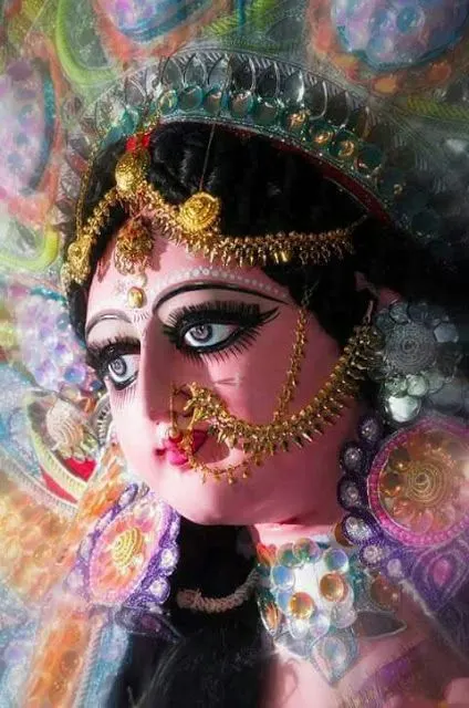 Maa Durga Only Face Image Maa Durga Only Face Image