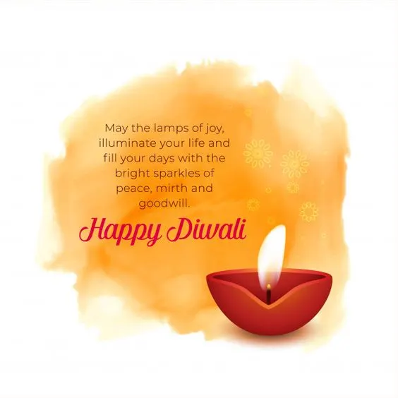 Happy Diwali Lamp of Joy Wishes Image 2021 Happy Diwali Lamp of Joy Wishes Image 2021