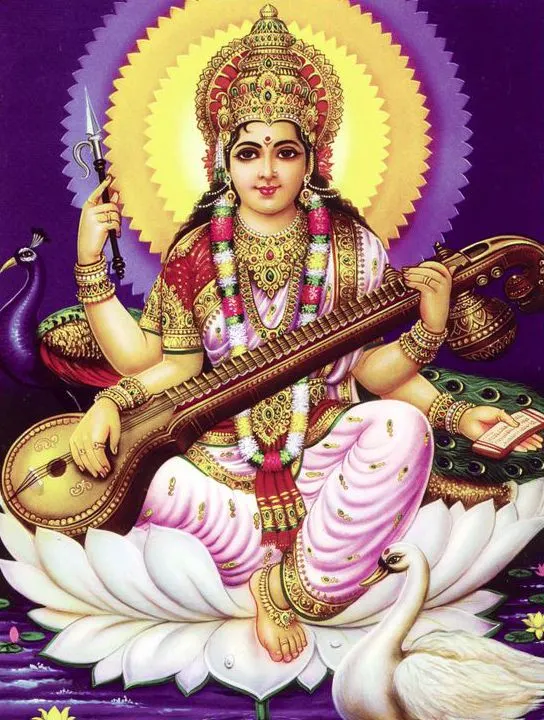 God Saraswati Vasant Panchmi Image